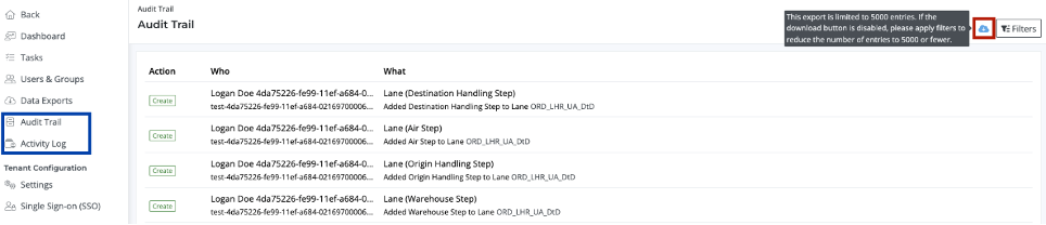 Activity Log – Validaide Help Center